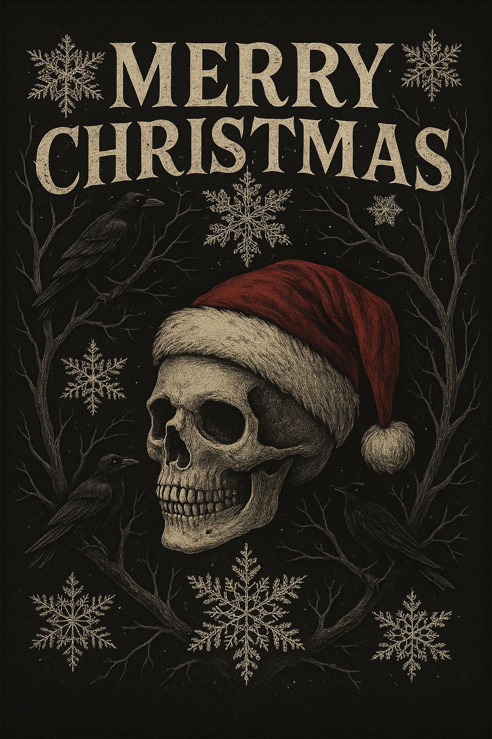 Merry Christmas Skull Hoodie