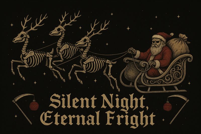 Silent Night, Eternal Fright Santa Hoodie