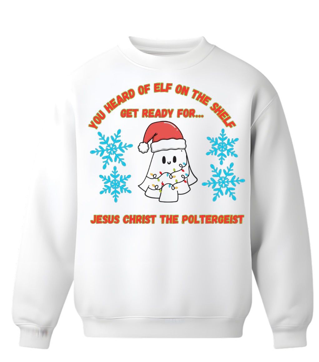 Jesus Christ the Poltergeist Sweater
