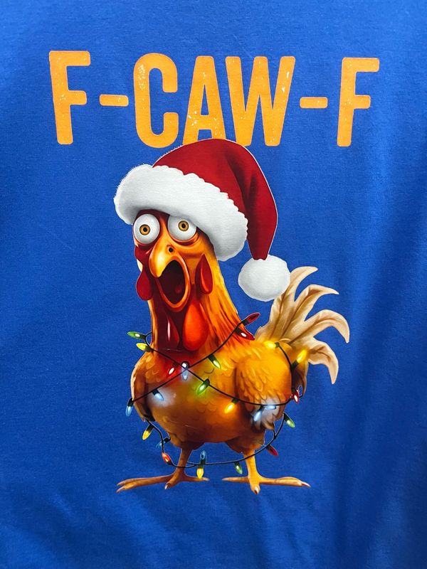 F-CAW-F Christmas Chicken Tee – Limited Holiday Edition