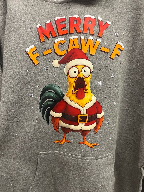 Merry F-CAW-F Christmas Hoodie