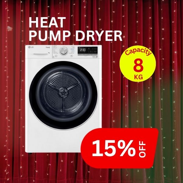 LG 8kg Heat Pump Dryer DVH5-08W White