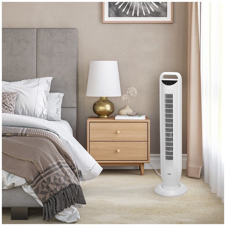 Seville Ultraslim DC Tower Fan White EHF10267
