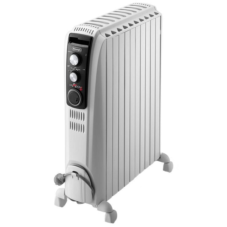De&#39;Longhi 2400W Dragon 4 Oil Column Heater With Timer TRD42400MT