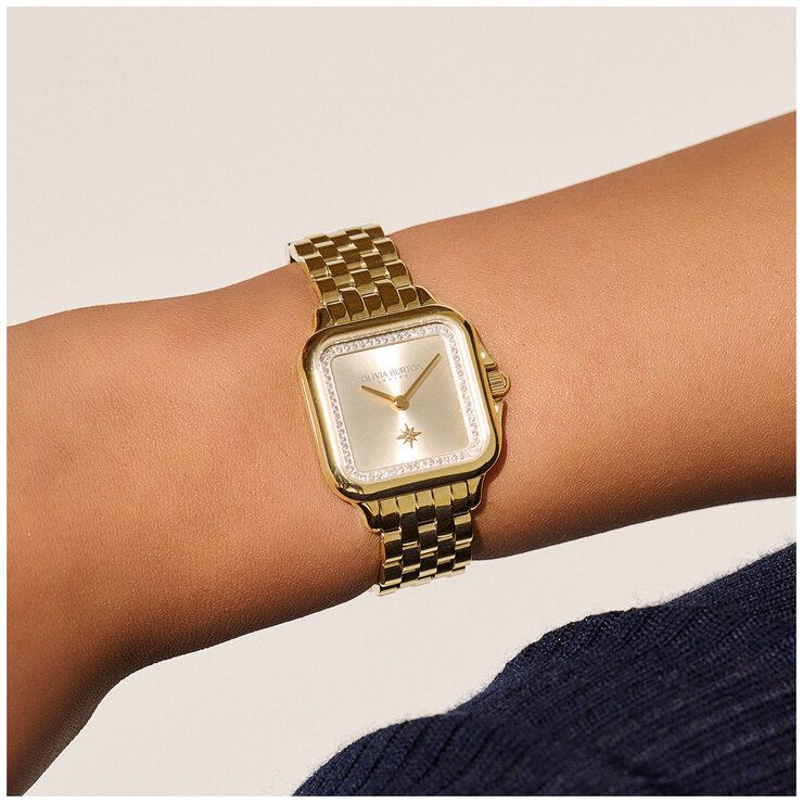 Olivia Burton Gold Steel Dial Women&#39;s Watch 24000084