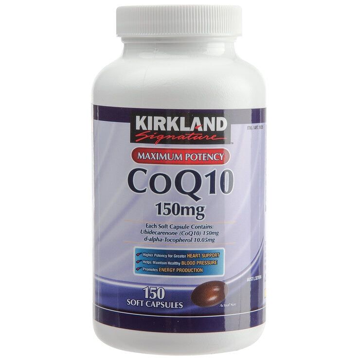 Kirkland Signature CoQ10 150mg 150 Capsules