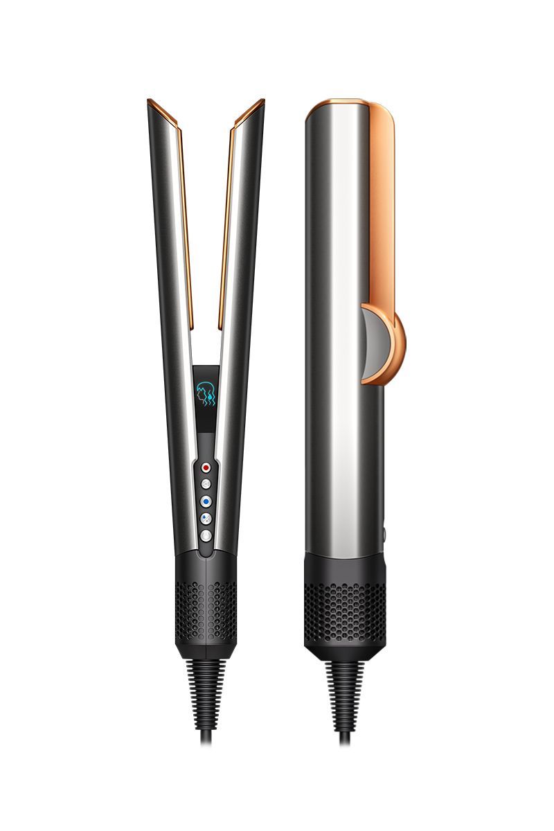 Dyson Airstrait™ straightener and dryer (Bright nickel/Rich copper)
