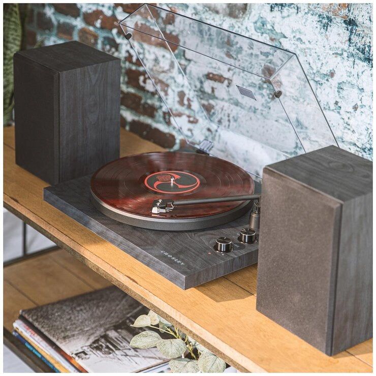Crosley C62 Shelf System Black CRC62C-BK4