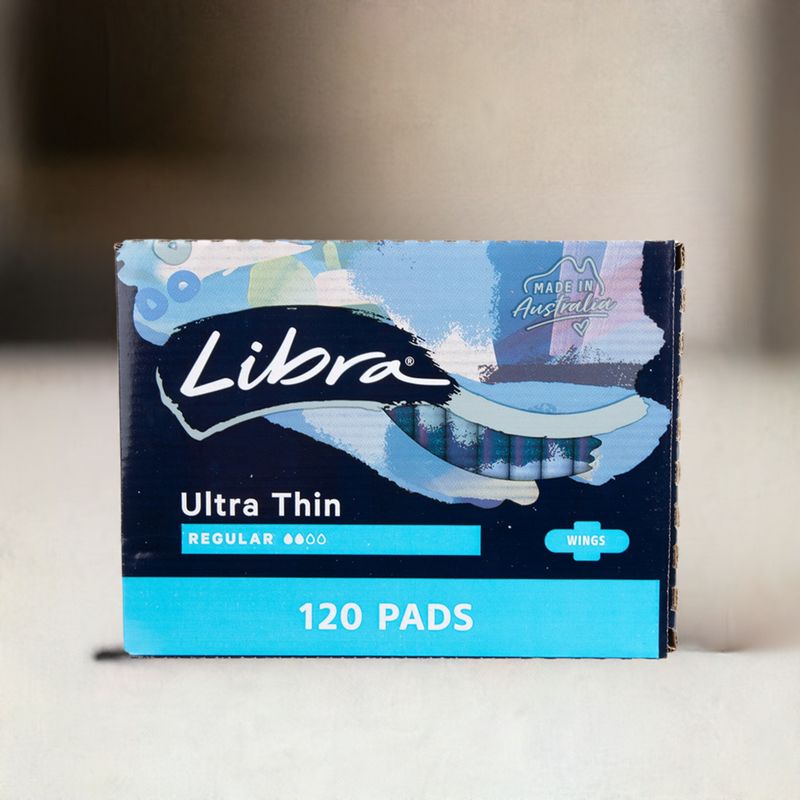 Libra Ultrathin Regular Pads With Wings 120 Pack