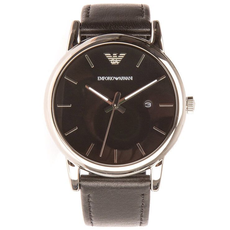 Emporio Armani Classic Leather Strap Quartz Men&#39;s Watch AR1692