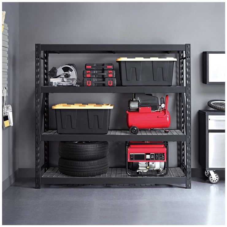 Whalen Industrial Rack with Interlocking Wire Deck