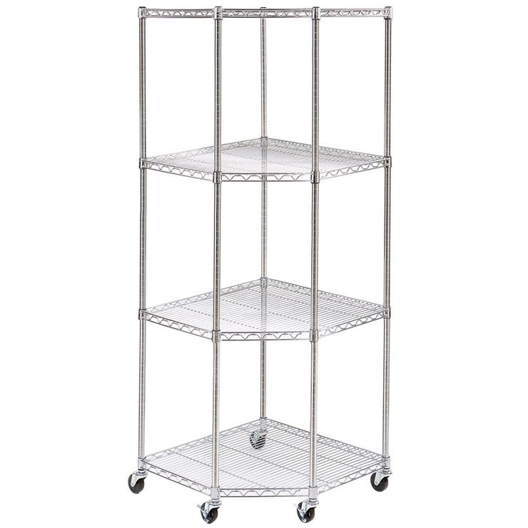 Seville Classics 4 Tier Corner Shelf