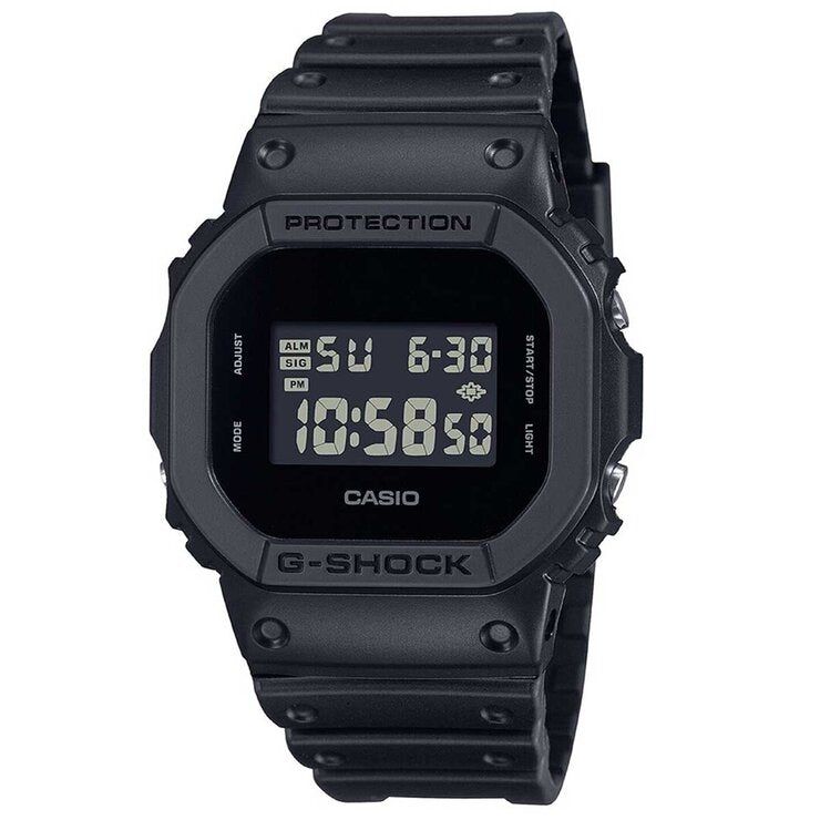 Casio Men&#39;s G-Shock Vintage Black Resin Digital Watch DW5600UBB-1D