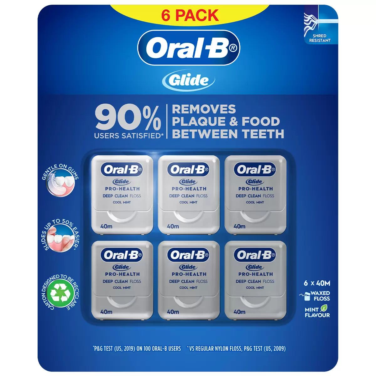 Oral-B Glide Floss 6 x 40M