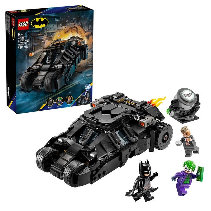 LEGO DC Batman: Batman Tumbler Vs. Two-Face And The Joker Toy Car 76303