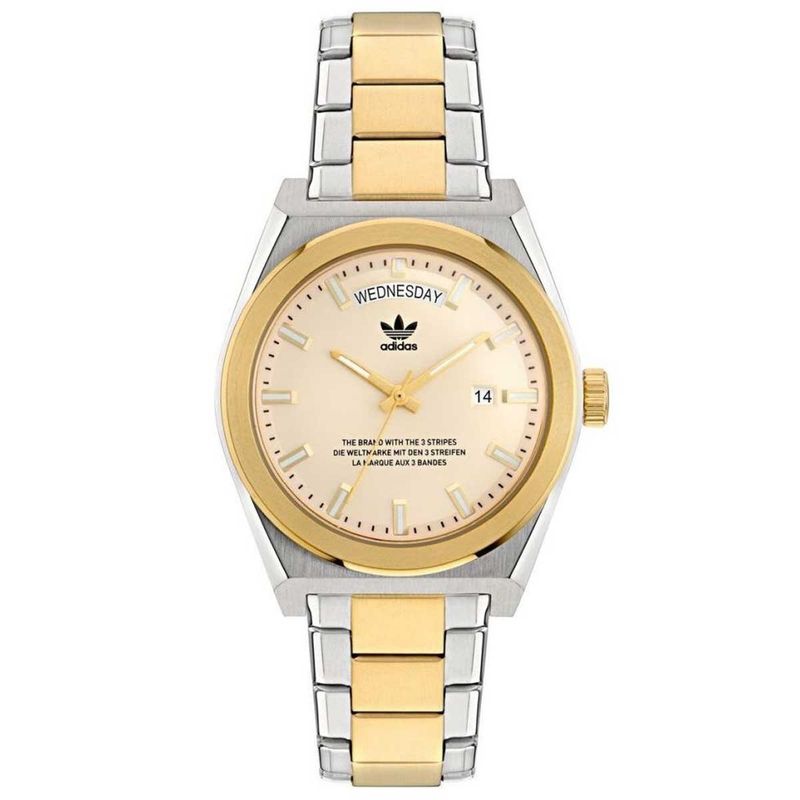 Adidas Originals Code Five Two Tone Stainless Steel Watch AOSY23542