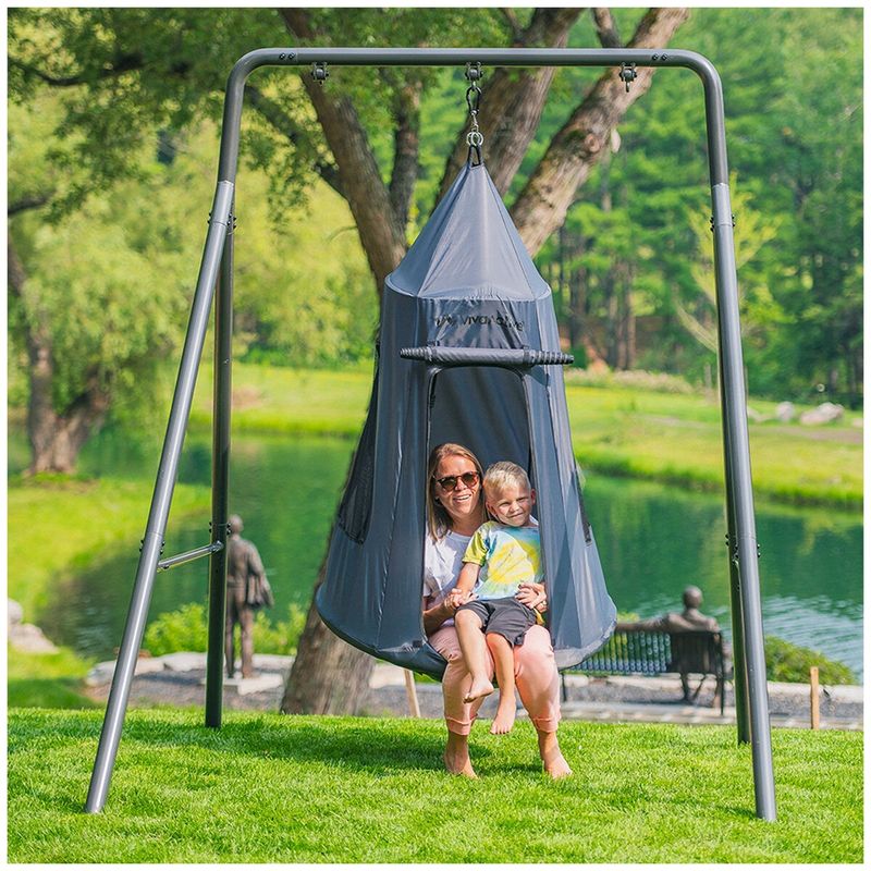 gobaplay TitanFlex Swing Set with Saucer Tent Swing