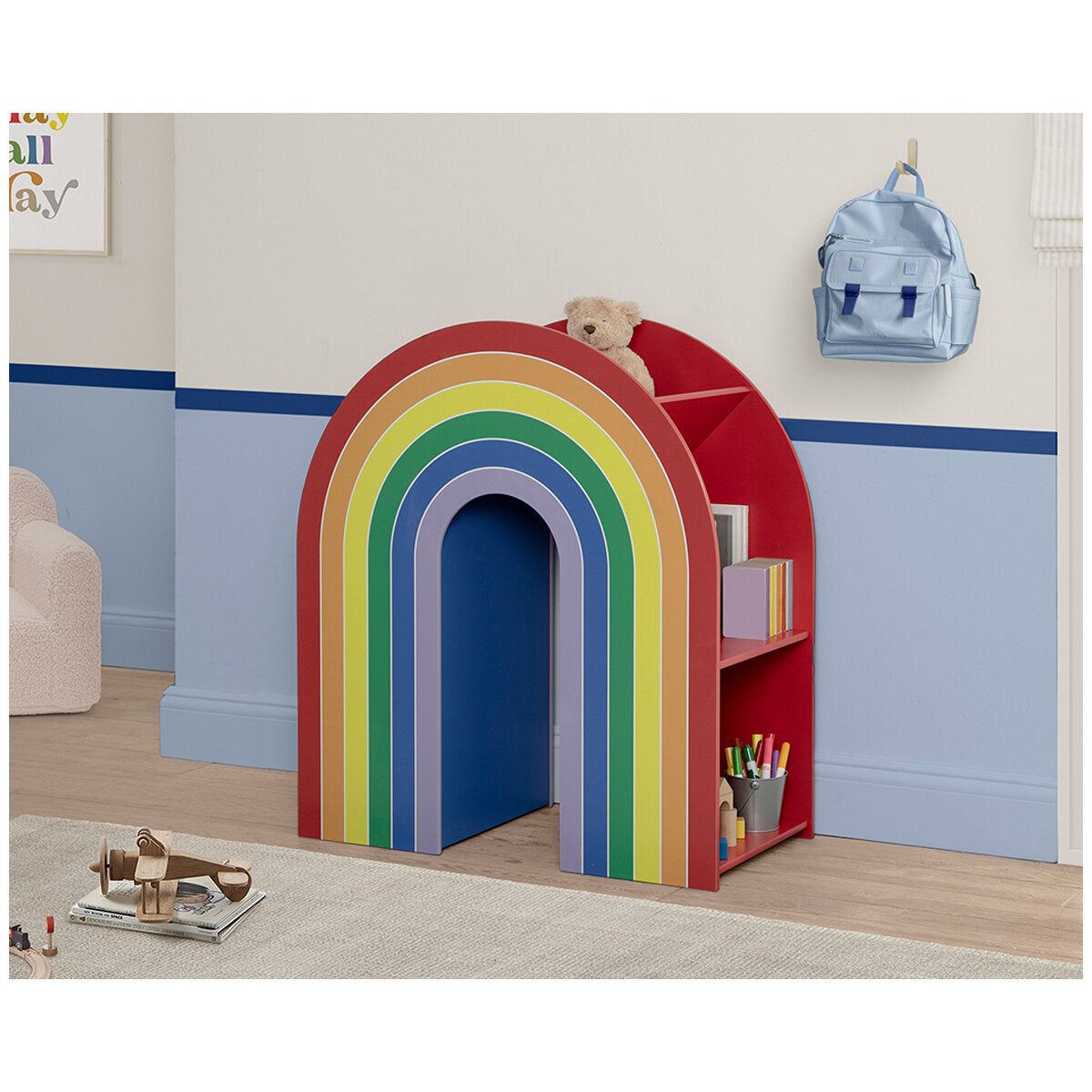 Delta Children Rainbow Bookcase