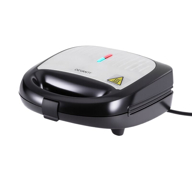 Devanti 3-in-1 Sandwich Press Waffle Maker Panini Press Grill 850W