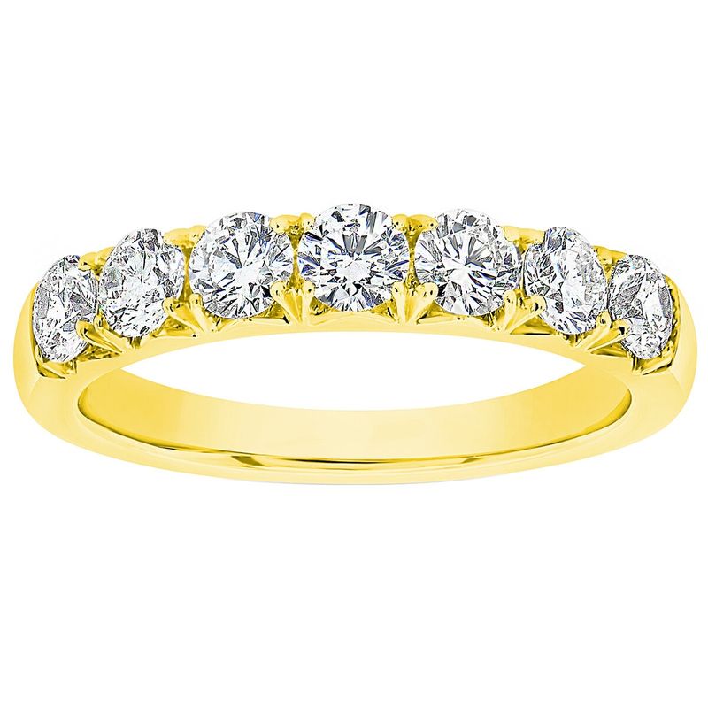 18KT Yellow Gold 1.03ctw Round Diamond Bridal Band
