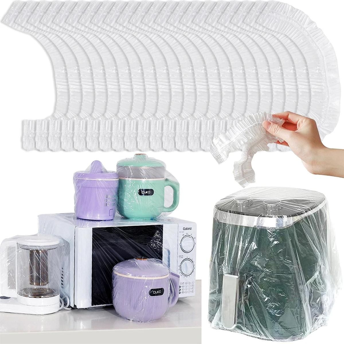 10-pack Disposable Dust Covers for Electric Cooker and Oven - 120x120cm White - 90X120Cm