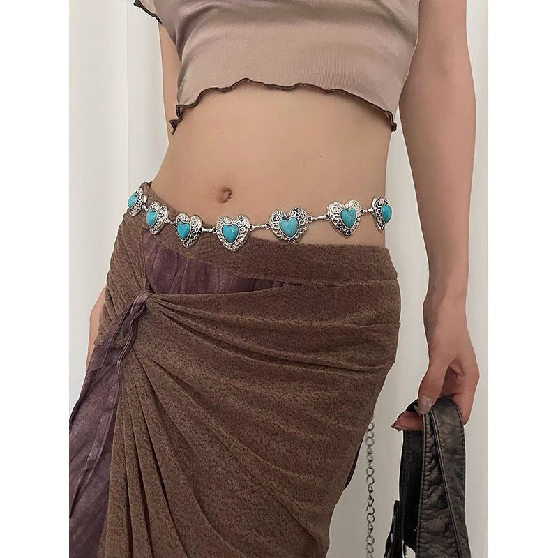 Love Ethnic Style Waist Chain - Beaded Bohemian Belt for Women