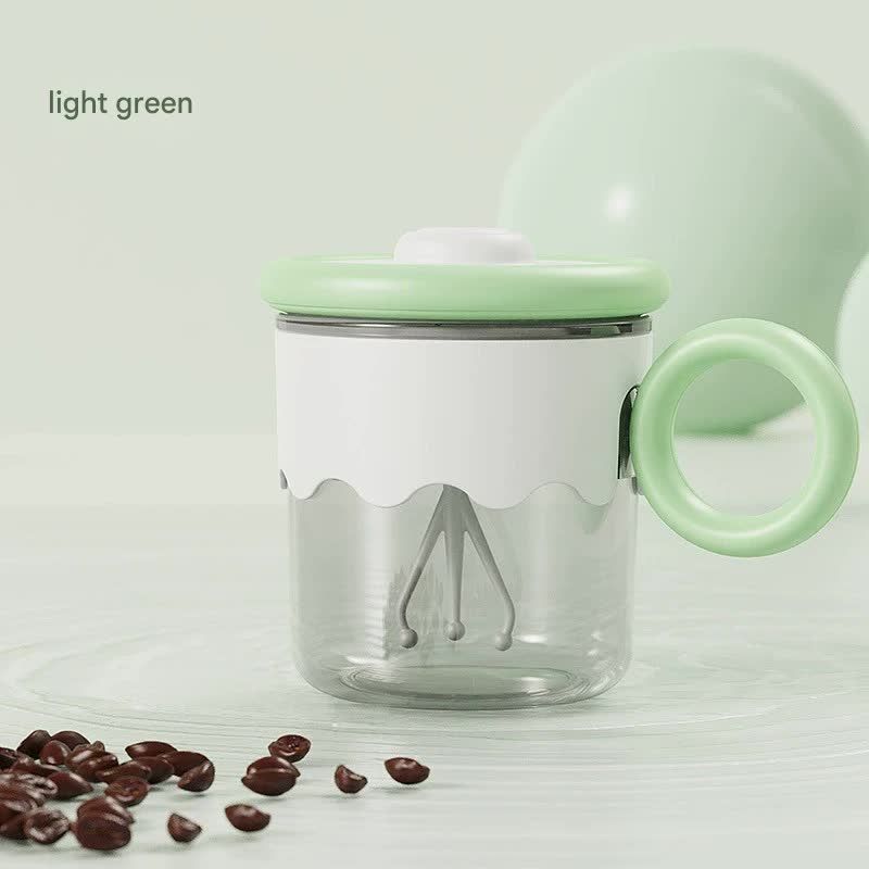 Automatic Self-Stirring Coffee Mug - 400ml, 5000RPM, USB-C Rechargeable with Trident Stirring Rod(green)