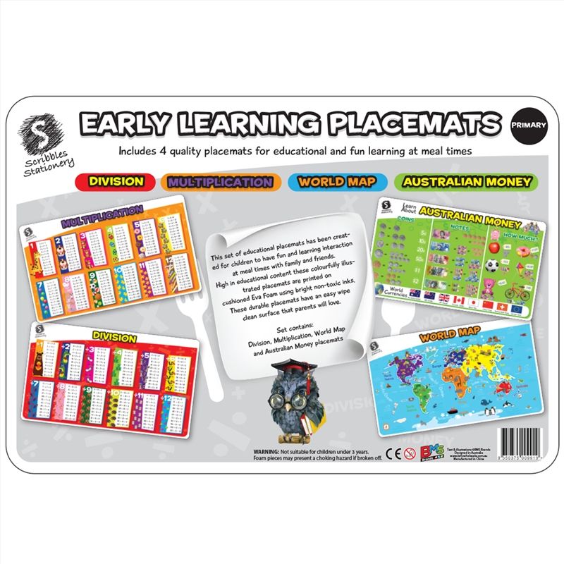 Early Learner Placemats - Primary