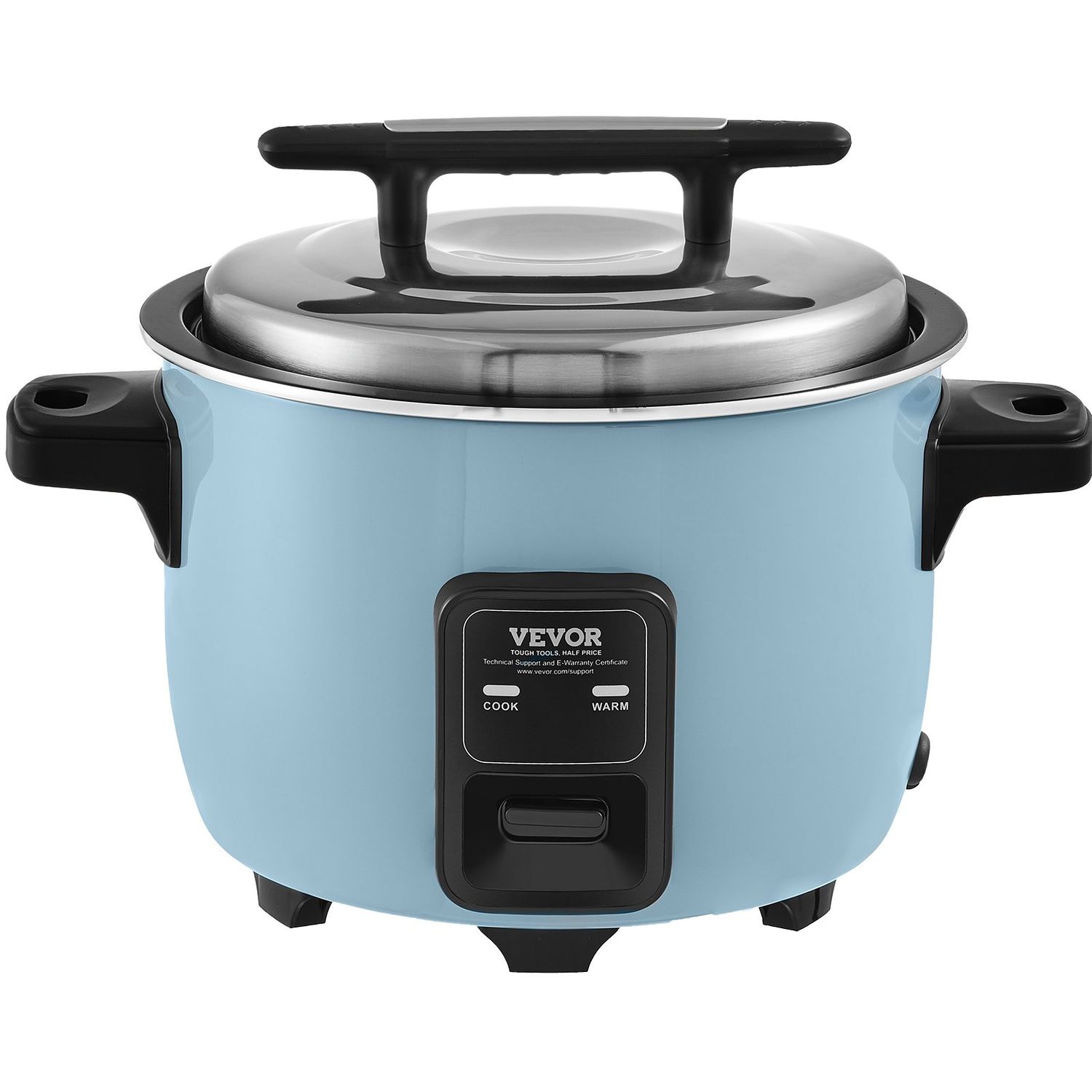VEVOR Commercial Rice Cooker, 40-Cup Rice Cooker, 8 Liter Large Rice Cooker and Warmer with Nonstick Inner Pot, Fast Cooking and 24-Hour Keep Warm, with Rice Cup and Paddle, for Restaurant