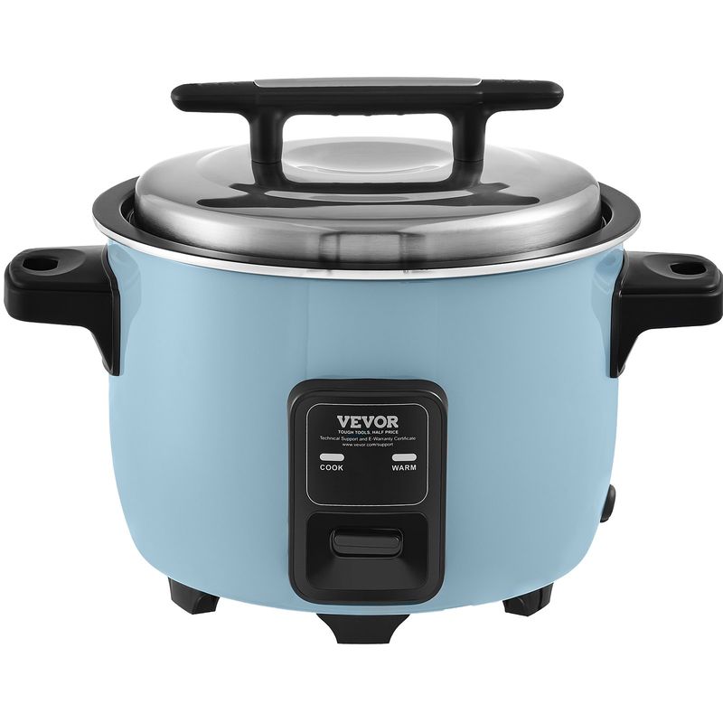 VEVOR Commercial Rice Cooker, 40-Cup Rice Cooker, 8 Liter Large Rice Cooker and Warmer with Nonstick Inner Pot, Fast Cooking and 24-Hour Keep Warm, with Rice Cup and Paddle, for Restaurant