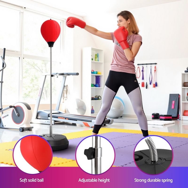 Everfit Adult Punching Bag Stand 150cm Adjustable Freestanding with Gloves and Pump
