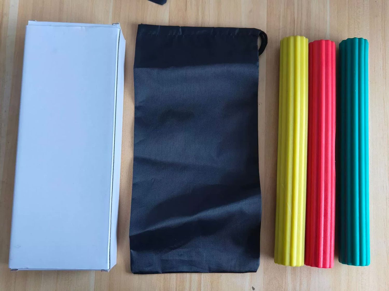 Multifunctional Resistance Bar Set | Yoga Fitness Toning Tool, Muscle Relaxation, Grip Strength Improvement | 3-Piece Set with Stretching and Recovery Features （5LB、10LB、15LB）