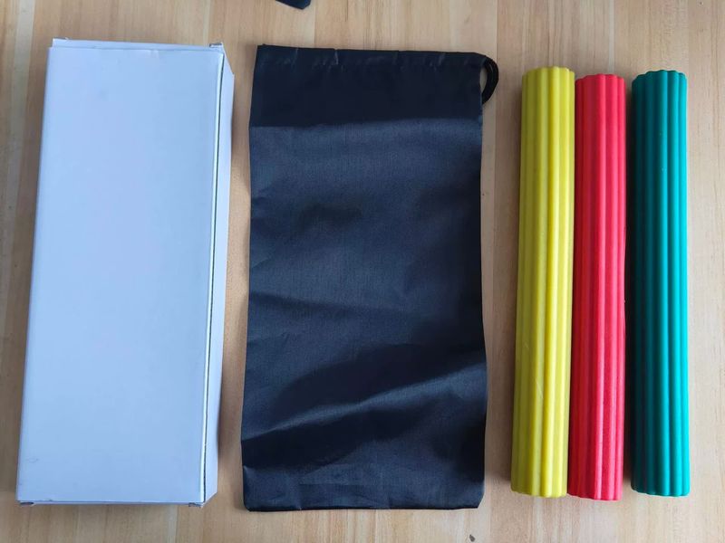 Multifunctional Resistance Bar Set | Yoga Fitness Toning Tool, Muscle Relaxation, Grip Strength Improvement | 3-Piece Set with Stretching and Recovery Features （5LB、10LB、15LB）