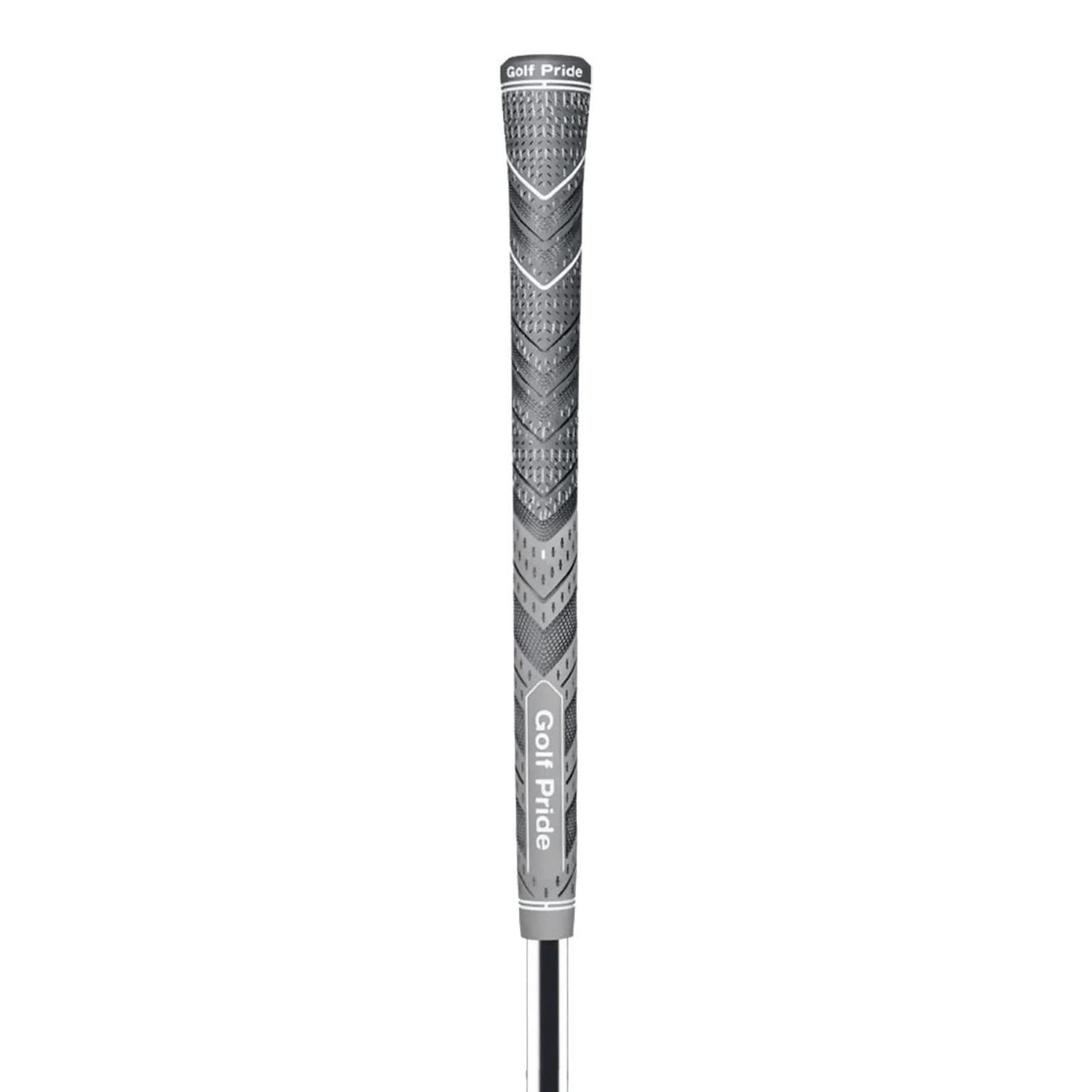 2 Pcs Grey Standard MCC PLUS4 Golf Grip - Standard Rubber and Cotton Thread Hybrid, 265 mm, 52g, Core 60