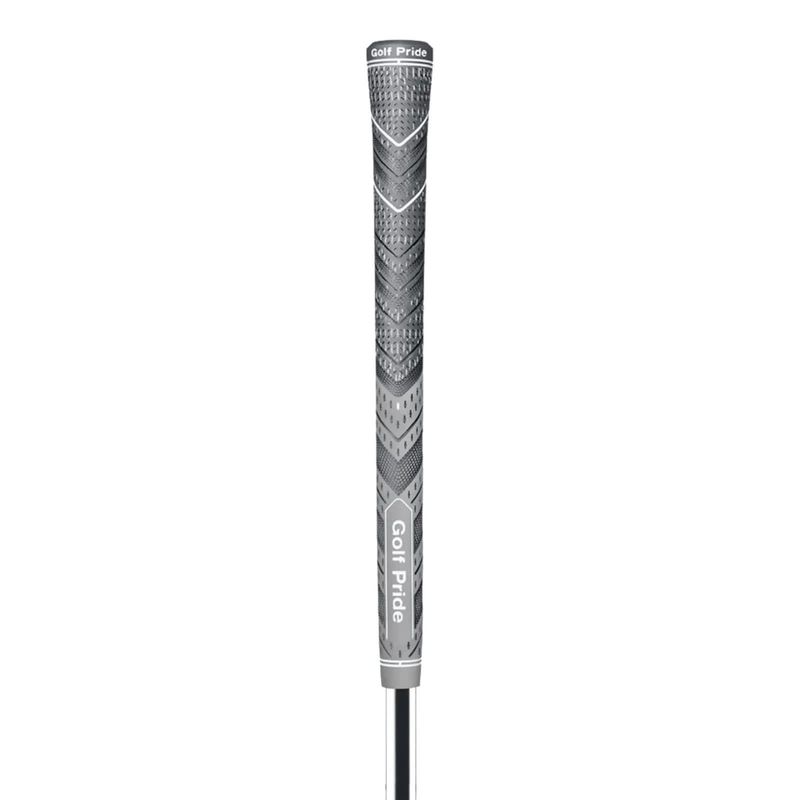 2 Pcs Grey Standard MCC PLUS4 Golf Grip - Standard Rubber and Cotton Thread Hybrid, 265 mm, 52g, Core 60