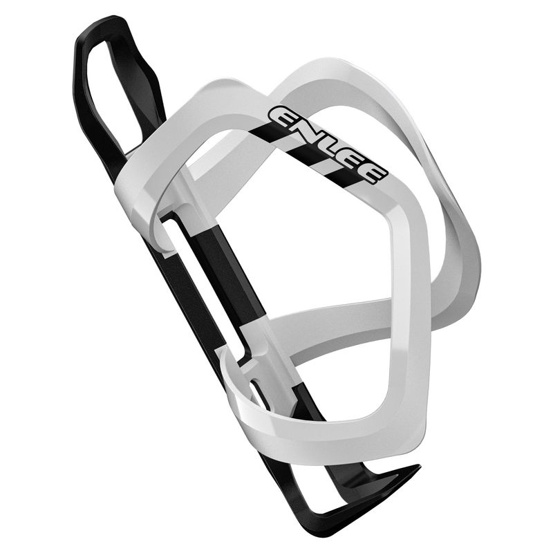 White Ultra Lightweight Road &amp; Mountain Bike Water Bottle Cage - 39g Polycarbonate + Glass Fiber, Fits Most Bottles