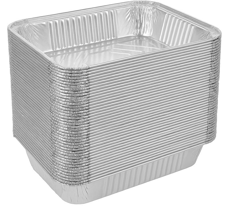 240x Aluminium Disposable Foil Food Container Trays Pans Baking Roast Bulk 32.5x26x5.5cm