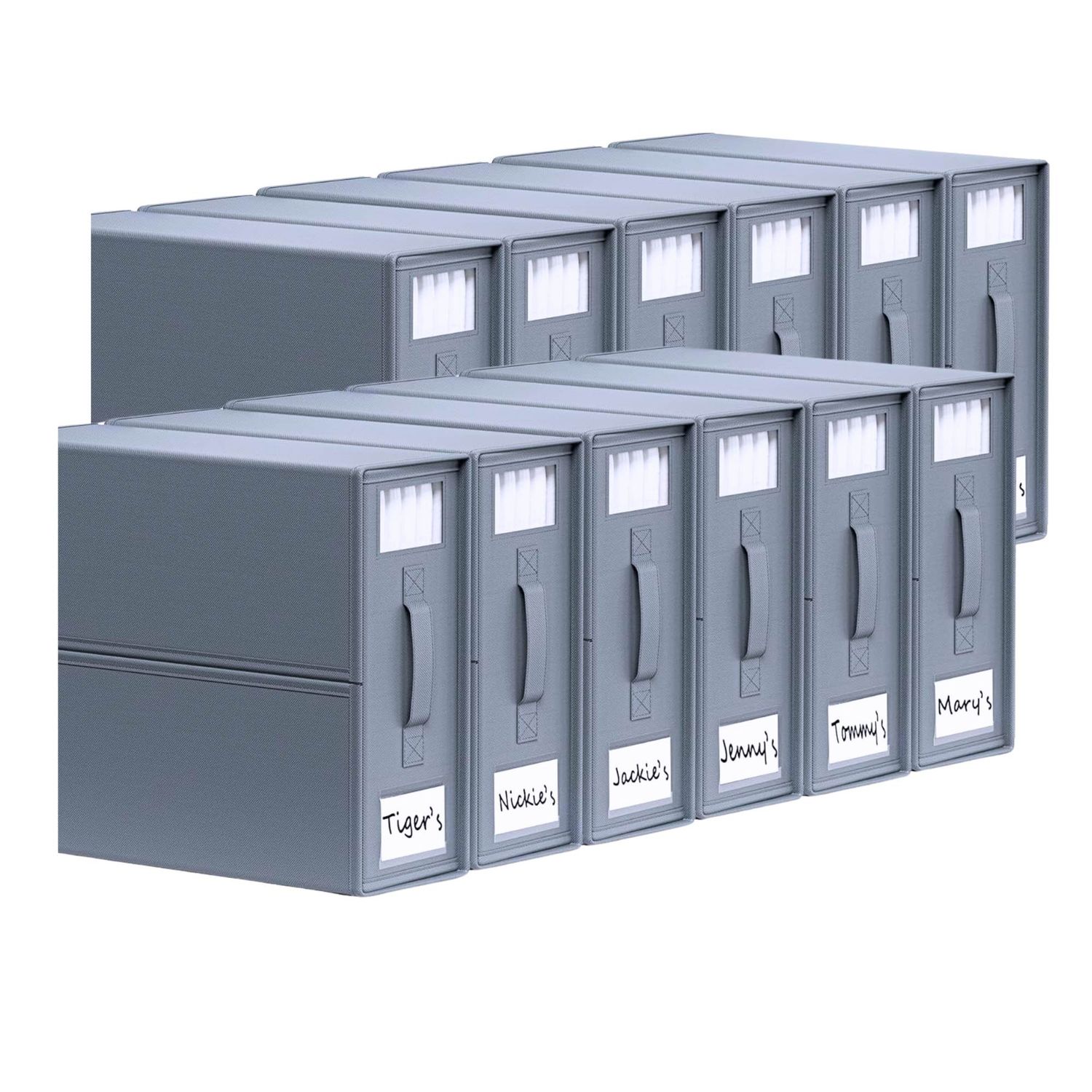 10x Kitchee Foldable Bed Sheet Storage Box – Linen &amp; Closet Organiser Grey