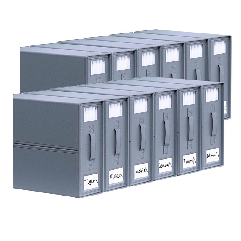 10x Kitchee Foldable Bed Sheet Storage Box – Linen &amp; Closet Organiser Grey