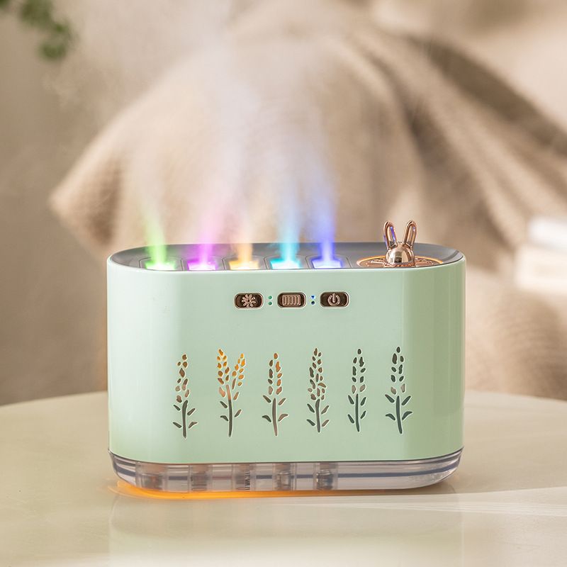 Green Dynamic Color Changing Humidifier - Sound Control &amp; Auto Shut-Of