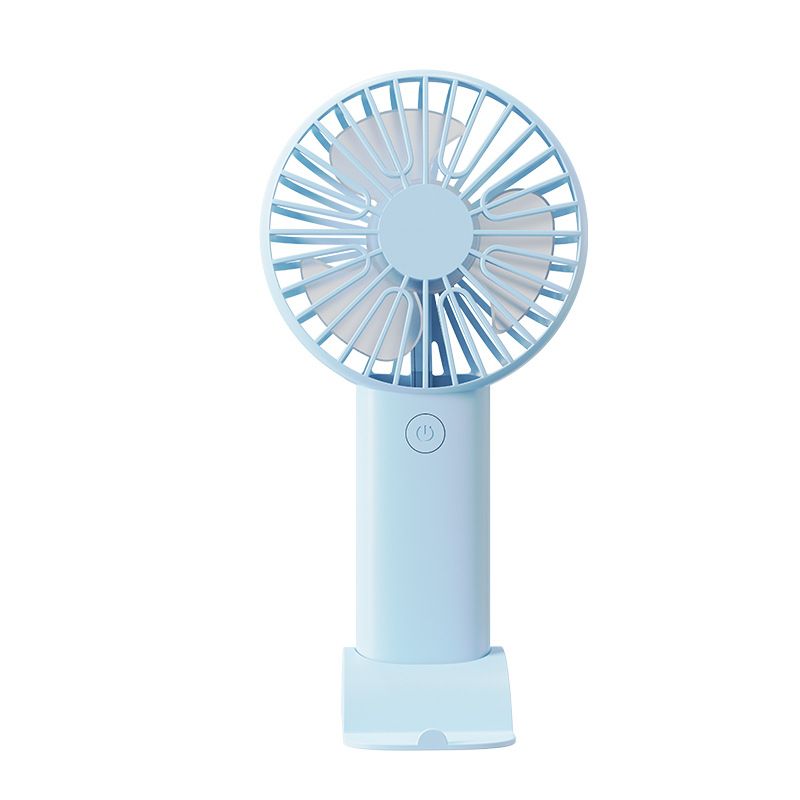 2 PCS Blue Portable USB Fan - 3 Speed Settings - Perfect for Office, Desk &amp; Travel