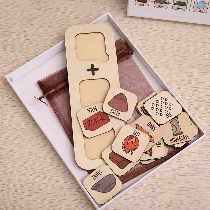 Multicolor Wooden Mineral &amp; Gemstone Educational Puzzle - Colorful Geology Toy for Kids