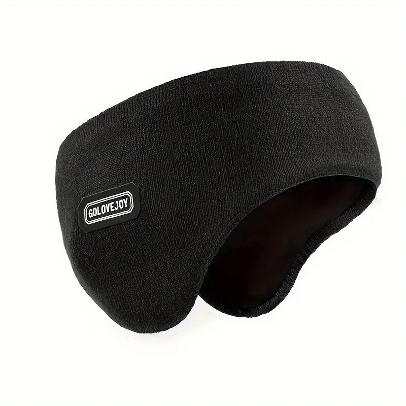 Warm Mens Winter Earmuffs Ear Cover Protection Running Headband in Black