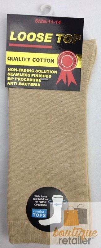 10x Pairs COTTON Rich LOOSE TOP SOCKS Medical Circulation Diabetic Comfort BULK -  -