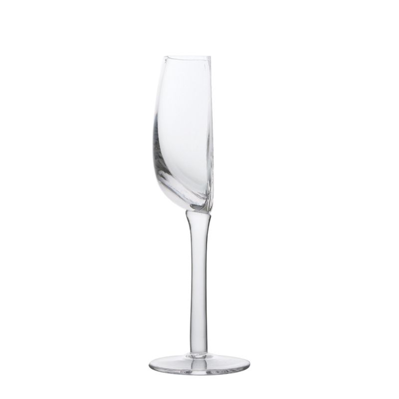1 Pcs Unique Half-Round Crystal Wine Glass – Elegant Champagne Flute for Red &amp; White Wine