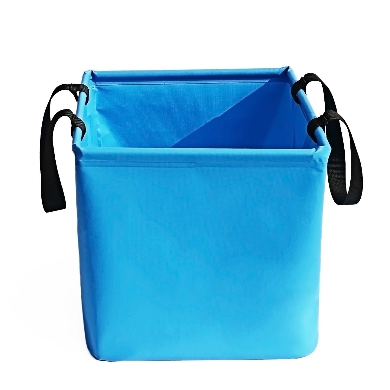 Blue 25L Collapsible Bucket - Heavy-Duty PVC Waterproof Folding Pail for Fishing, Camping &amp; Car Washing