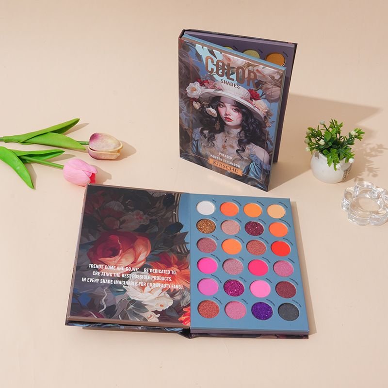 Multicolor Style 72-Color Eyeshadow Palette Book - Long-Lasting Matte, Shimmer &amp; Wet Powder Makeup
