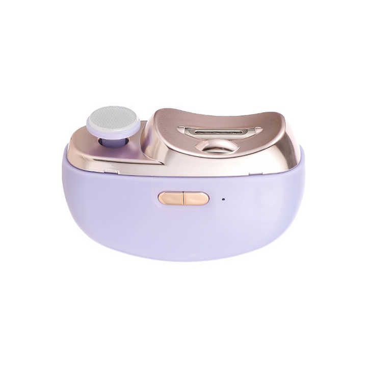 Purple Automatic Electric Nail Clipper &amp; Grinder - Multi-Functional Safe Nail Trimmer for Adults &amp; Kids