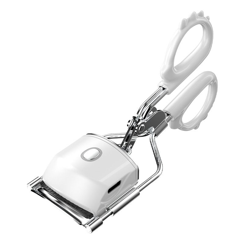 Heated Eyelash Curler with 2 Temperature Controls, Long-Lasting Curl(white)