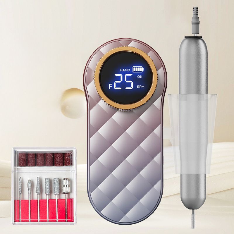 Pink Portable Mini Electric Nail Drill Pen - Manicure Pedicure Polishing &amp; Shaping Tool